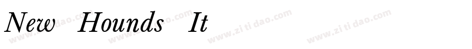 New Hounds Italic Italic字体转换